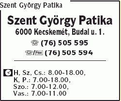   - Szent György Patika